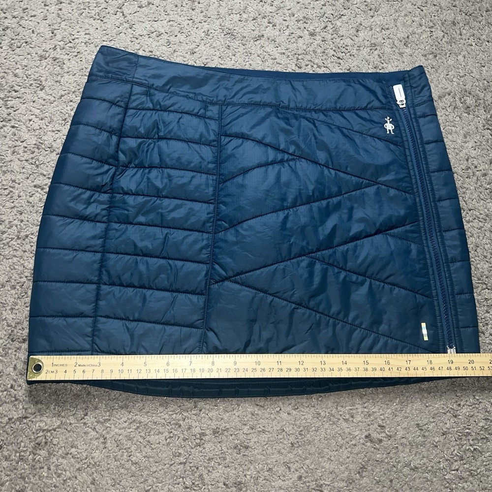 Smartwool Smartloft 120 Quilted Insulated Zip Skirt Women's Large Blue SW016793 - Picture 4 of 5